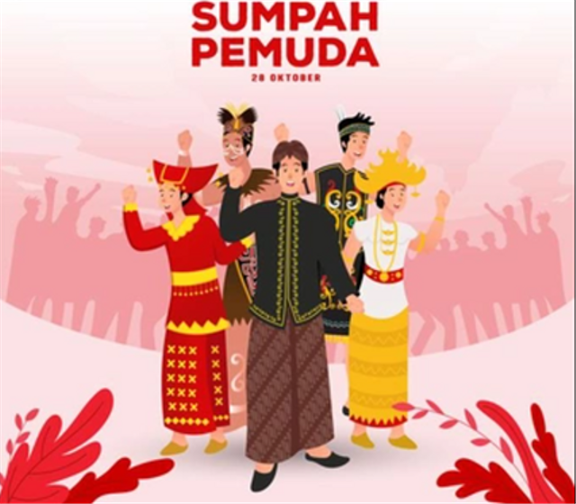 Ilustrasi lagu Satu Nusa Satu Bangsa sebagai lagu untuk memperingati sumpah pemuda. Sumber: www.freepik.com