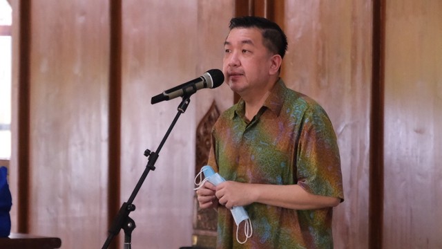 Deputi CEO PT Link Net, Victor Indajang di Balai Kota Solo, Kamis (04/11/2021)