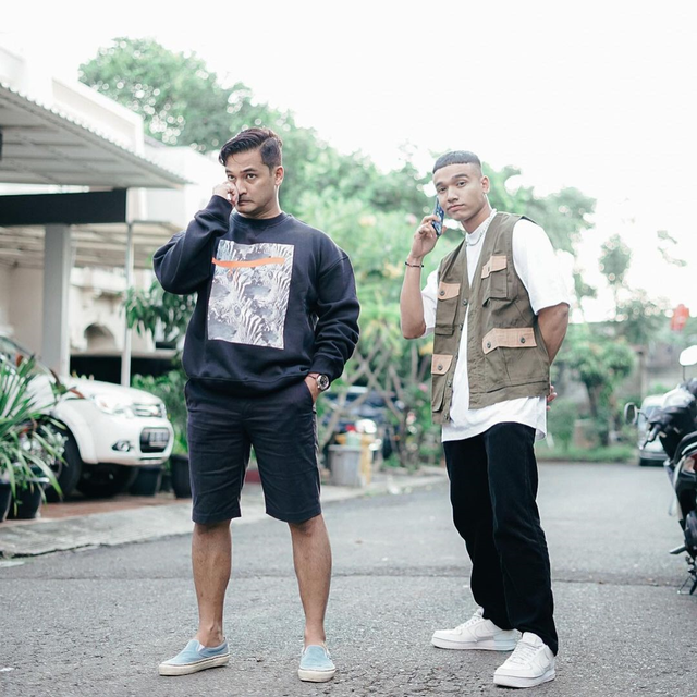 Bibi Ardiansyah dan adiknya. Foto: Instagram/@fadlyfsl_