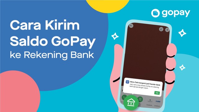 Ilustrasi Cara Transfer GoPay ke Rekening Bank. Foto: Dok Gojek