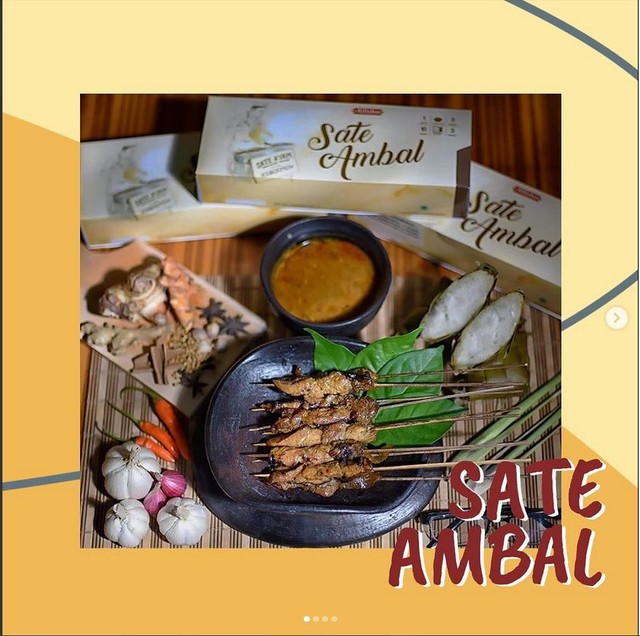 Tampilan Sate Ambal Kemasan Allisha. Sumber : Instagram @bysateambalkemasan
