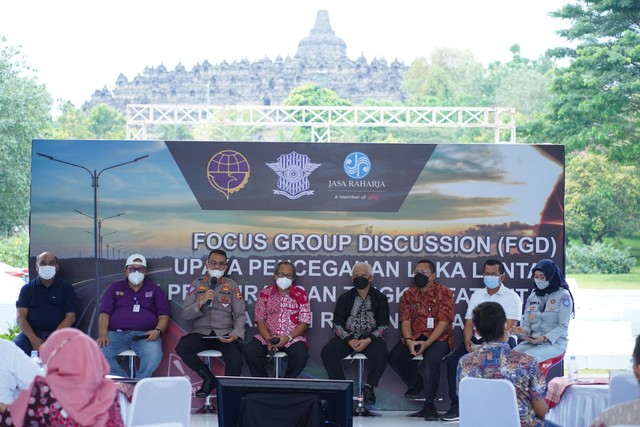 Jasa Raharja menggelar FGD terkait pencegahan kecelakaan lalu lintas, (6/11). Foto: dok. Jasa Raharja