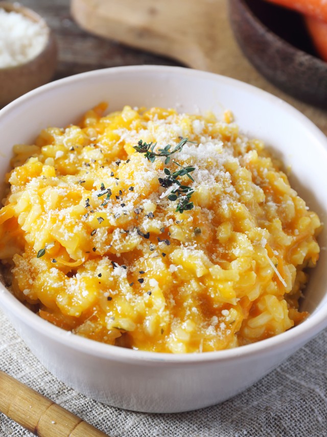 Resep MPASI risotto wortel. Foto: Shutter Stock