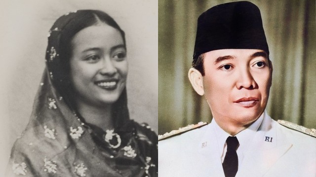 Gustti Nurul dan Ir. Soekarno. Foto: kolase Flickr