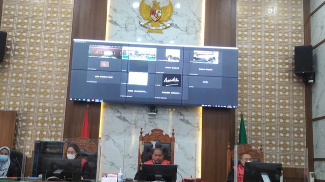 Suasana sidang hoaks babi ngepet di Pengadilan Negeri Depok. Foto: Dok. Istimewa