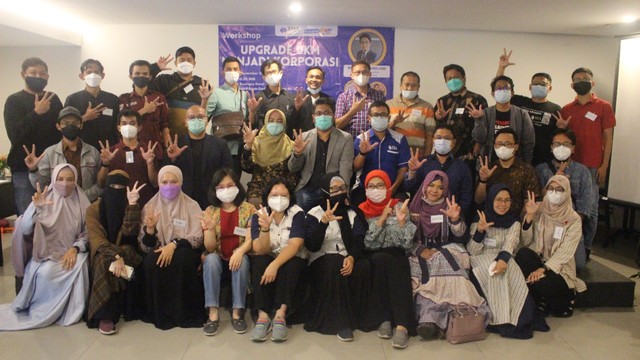 Para peserta workshop Upgrade UKM Menjadi Korporasi.