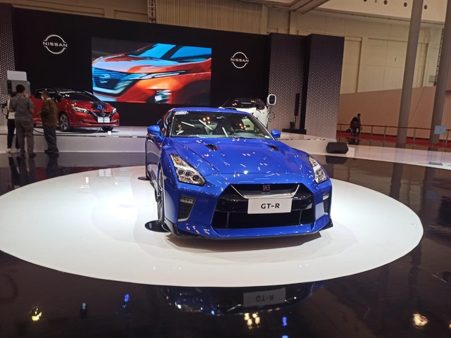Nissan GT-R dipajang di GIIAS 2021. Foto: Muhammad Ikbal/kumparan