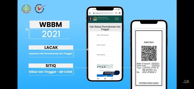 Stiker Izin Tinggal Untuk Pantau Orang Asing di Indonesia