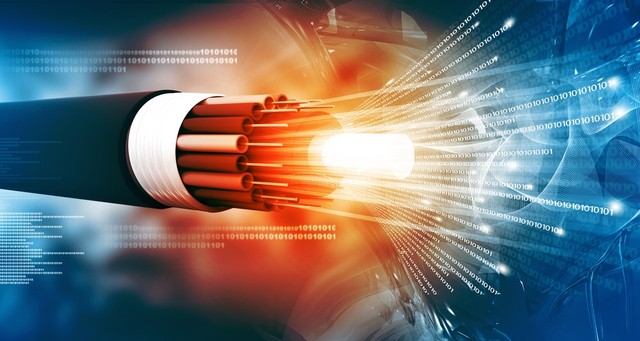 Ilustrasi fiber/serat optik