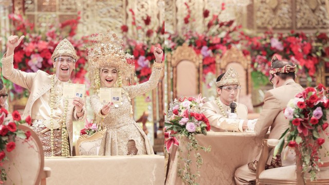 Pasangan kekasih Ria Ricis dan Teuku Ryan resmi menikah. Dok Instagram Pribadi @riaricis1795