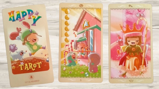 Happy Tarot - Six of Pentacles - King of Wands. Secara general seminggu mendatangkan akan mendatangkan rejeki baru namun akan ada proses perubahan yang mungkin kurang nyaman. (Sumber: dok pribadi)