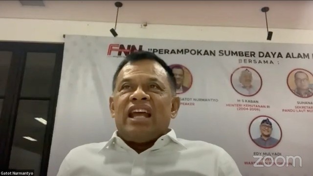 Gatot Nurmantyo di diskusi "Pilpres 2024 : Menyoal Presidential Threshold". Foto: Dok. Istimewa