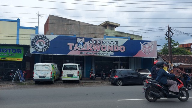 Sekolah tempat Jan Ethes berlatih taekwondo selama sebulan terakhir. FOTO: Fernando Fitusia