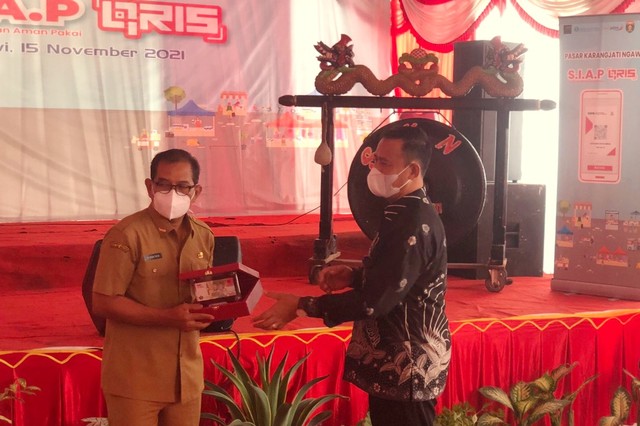 Launching Digitalisasi Pasar Karangjati Kabupaten Ngawi.