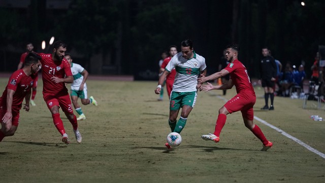 Timnas Indonesia vs Afghanistan dalam laga uji coba di Turki, Selasa (16/11). Foto: PSSI