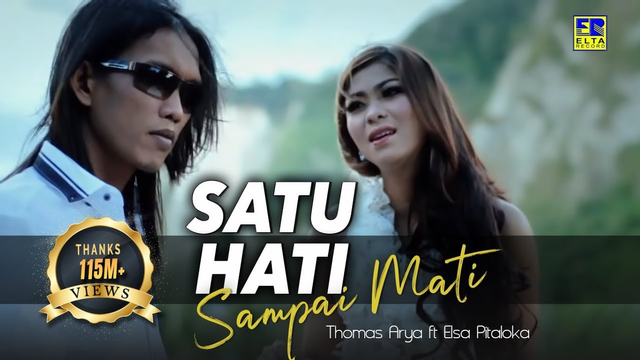 Lagu "Satu Hati Sampai Mati" adalah lagu yang dinyanyikan oleh Thomas Arya dan Elsa Pitaloka. Foto: Elta Record