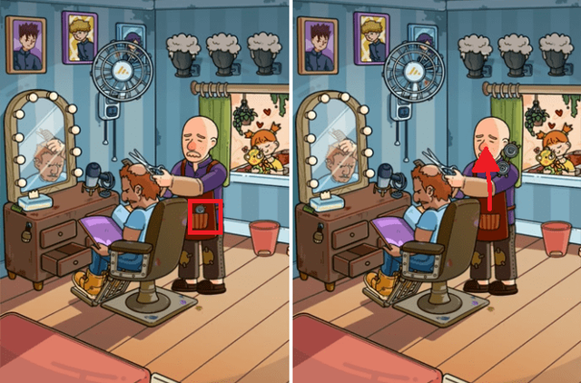 Ilustrasi kunci jawaban Find Out Barber Shop. Sumber: Find Out