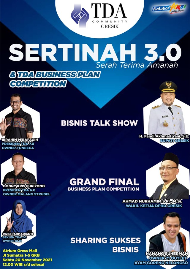 Gelar Sertinah TDA Gresik 3.0, Sharing Ilmu Bisnis Beri Kebermanfaatan