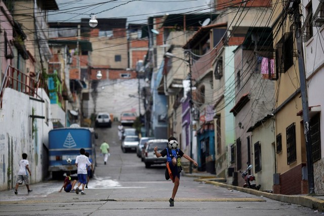 Kehidupan di Kota Caracas, Venezuela Foto: Reuters/Ueslei Marcelino