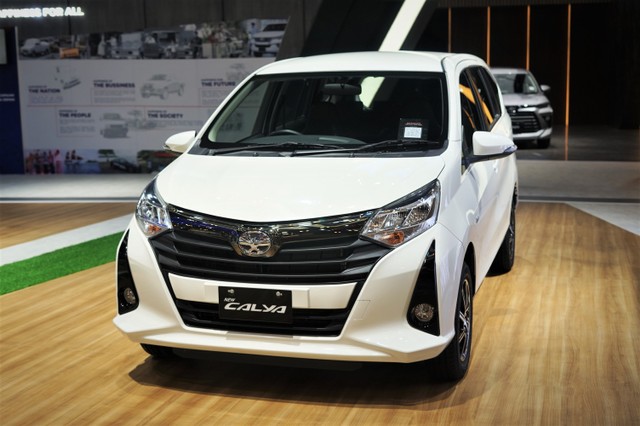 Toyota Calya di GIIAS 2021 Foto: Muhammad Ikbal/kumparan