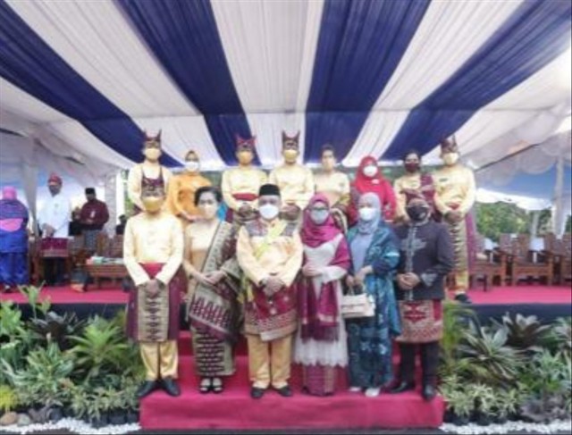 Gubernur Babel, Erzaldi saat peringati hari jadi ke-21 Provinsi Kepulauan Bangka Belitung. (Ist)