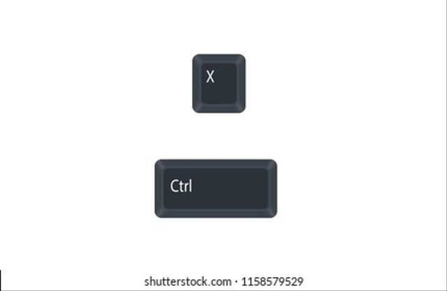 Ilustrasi Ctrl + X pada keyboard. Foto: Shutterstock.com