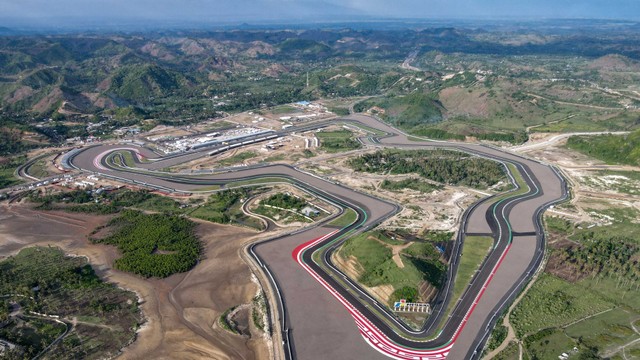 Sirkuit Internasional Mandalika. Foto: Bay Ismoyo/AFP
