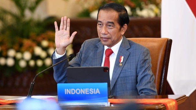 Presiden Jokowi hadiri Konferensi Khusus Memperingati 30 Tahun Hub Asean-RRT secara virtual di Istana Kepresidenan Jakarta. Foto: Rusman/Biro Pers Sekretariat Presiden