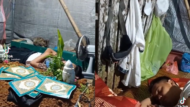 Menginap jaga makam dok tiktok @oreo_bamban