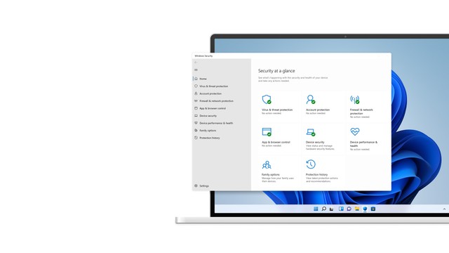 Tampilan Windows Defender. Foto: microsoft.com