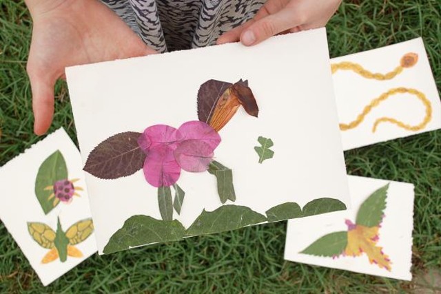 Ilustrasi kolase daun kering. Foto: hgtv