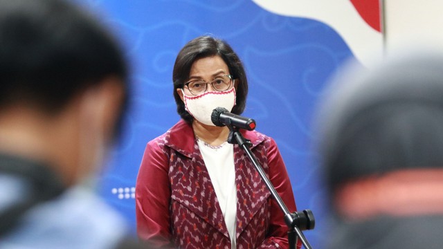 Menteri Keuangan Sri Mulyani pada acara serah terima aset eks BLBI. Foto: Dok. Kemenkeu