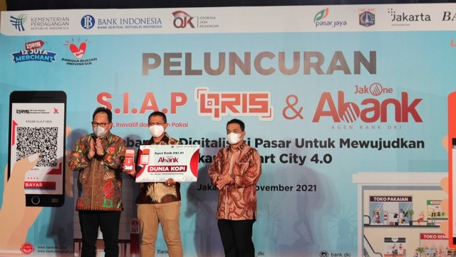 Bank DKI luncurkan JakOne Abank untuk perluas akseptansi pembayaran digital, Kamis (25/11). Foto: Bank DKI