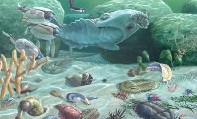 Ilustrasi Masa Paleozoikum. Foto: gambar.pro