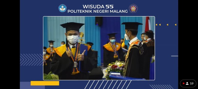Suasana Wisuda Magister Terapan, Sarjana Terapan, dan Program Diploma Tahun Akademik 2020/2021. Foto: dok