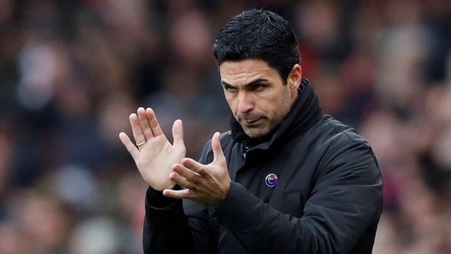 Pelatih Arsenal, Mikel Arteta. Foto: Action Images via Reuters/Paul Childs
