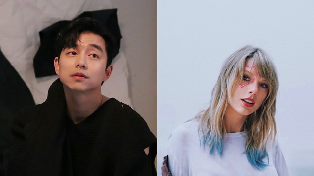 Gong Yoo dan Taylor Swift dok ig @management_soop & @taylorswift