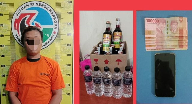 Jual Miras di Warung Kopi, Pria Warga Rejotangan Ditangkap Polres Tulungagung