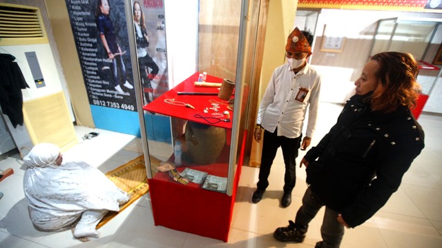 Pameran bersama di museum negeri Sumatera Selatan, Rabu (1/12) Foto: abp/Urban Id