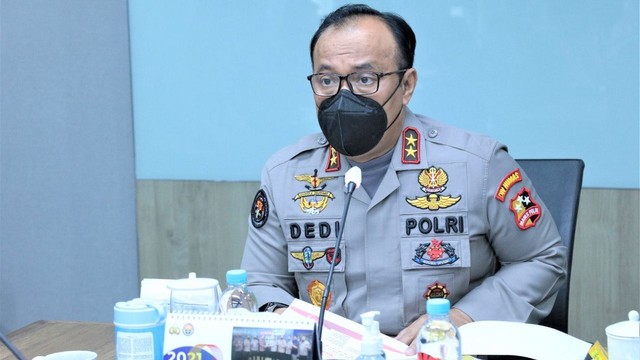 Kadiv Humas Polri Irjen Pol Dedi Prasetyo di Mabes Polri. Foto: Polri
