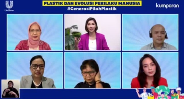 gambar dokumentasi foto pribadi acara live talk Generasi Pilah Plastik oleh unilever dan kumparan.