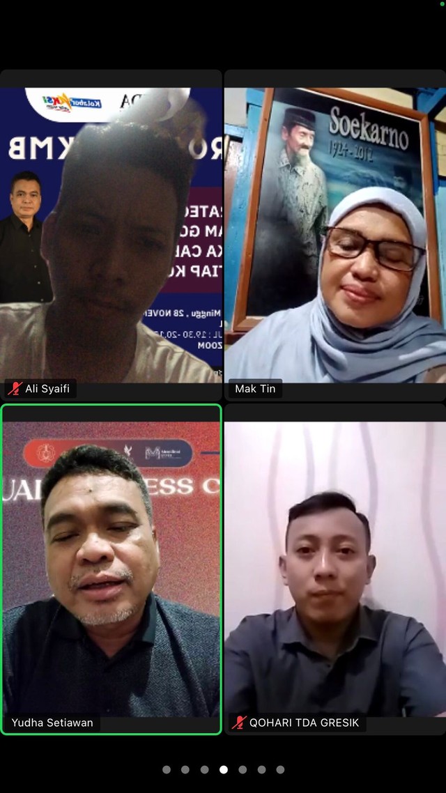 Virtual Talkshow TDA Gresik road to KMB. dok 