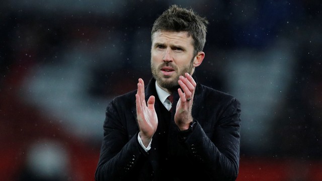 Manajer sementara Manchester United Michael Carrick saat pertandingan Manchester United vs Arsenal di Stadion Old Trafford, Manchester, Inggris, Kamis (2/12). Foto: Phil Noble/REUTERS