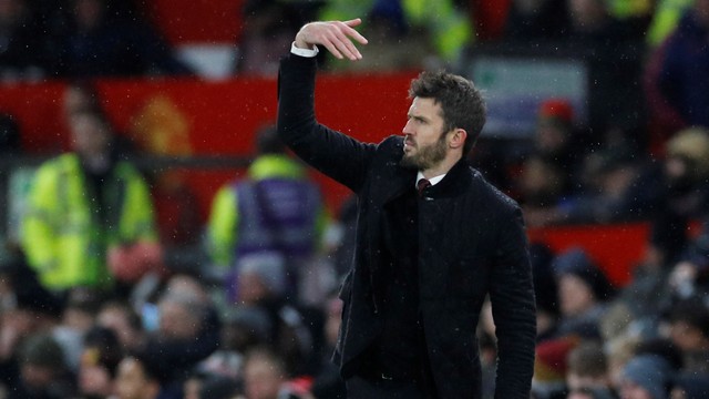 Manajer sementara Manchester United Michael Carrick saat pertandingan Manchester United vs Arsenal di Stadion Old Trafford, Manchester, Inggris, Kamis (2/12). Foto: Phil Noble/REUTERS