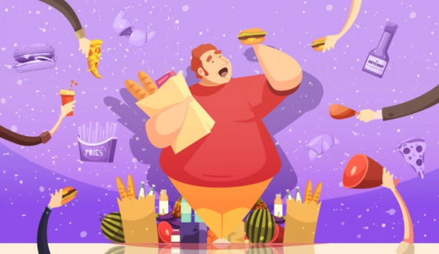 Ilustrasi Obesitas. Sumber: freepik.com