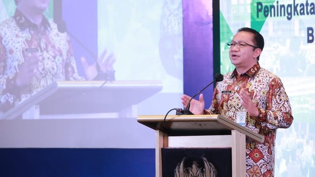 Sekjen Kemendes PDTT Taufik Madjid menghadiri Diseminasi Panduan Penyelenggaraan Program Pendidikan melalui Rekognisi Pembelajaran Lampau di Jakarta, Jumat (3/12). Foto: Kemendes PDTT