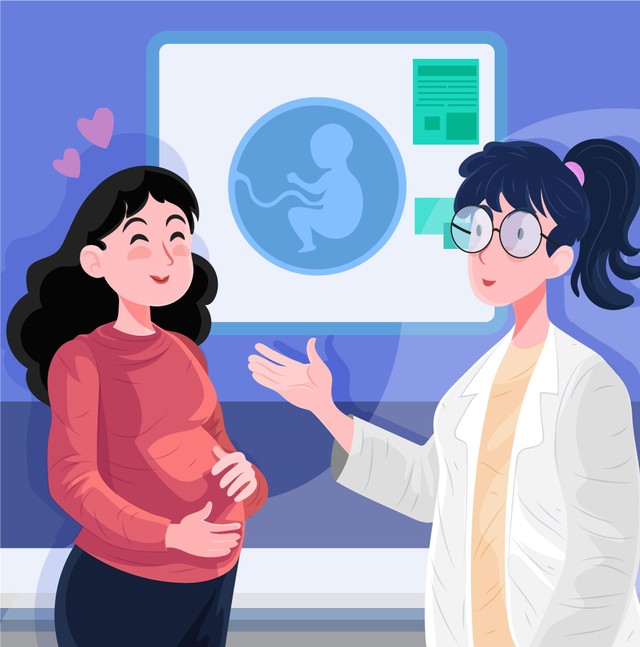 gambar ilustrasi ibu hamil (Sumber: freepik)
