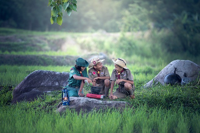 Sandi kotak pramuka. Sumber: pixabay.com