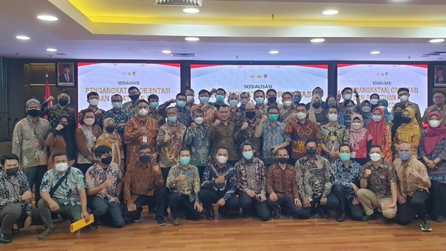 Sejumlah mantan Pegawai KPK di Mabes Polri. Foto: Twitter/@nazaqistsha