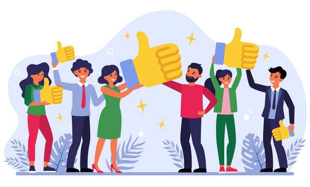 (Ilustrasi pentingnya pelayanan dalam pemasaran) Sumber: https://www.freepik.com/free-vector/customer-giving-quality-feedback_8270988.htm#page=1&query=service%20quality&position=0&from_view=search